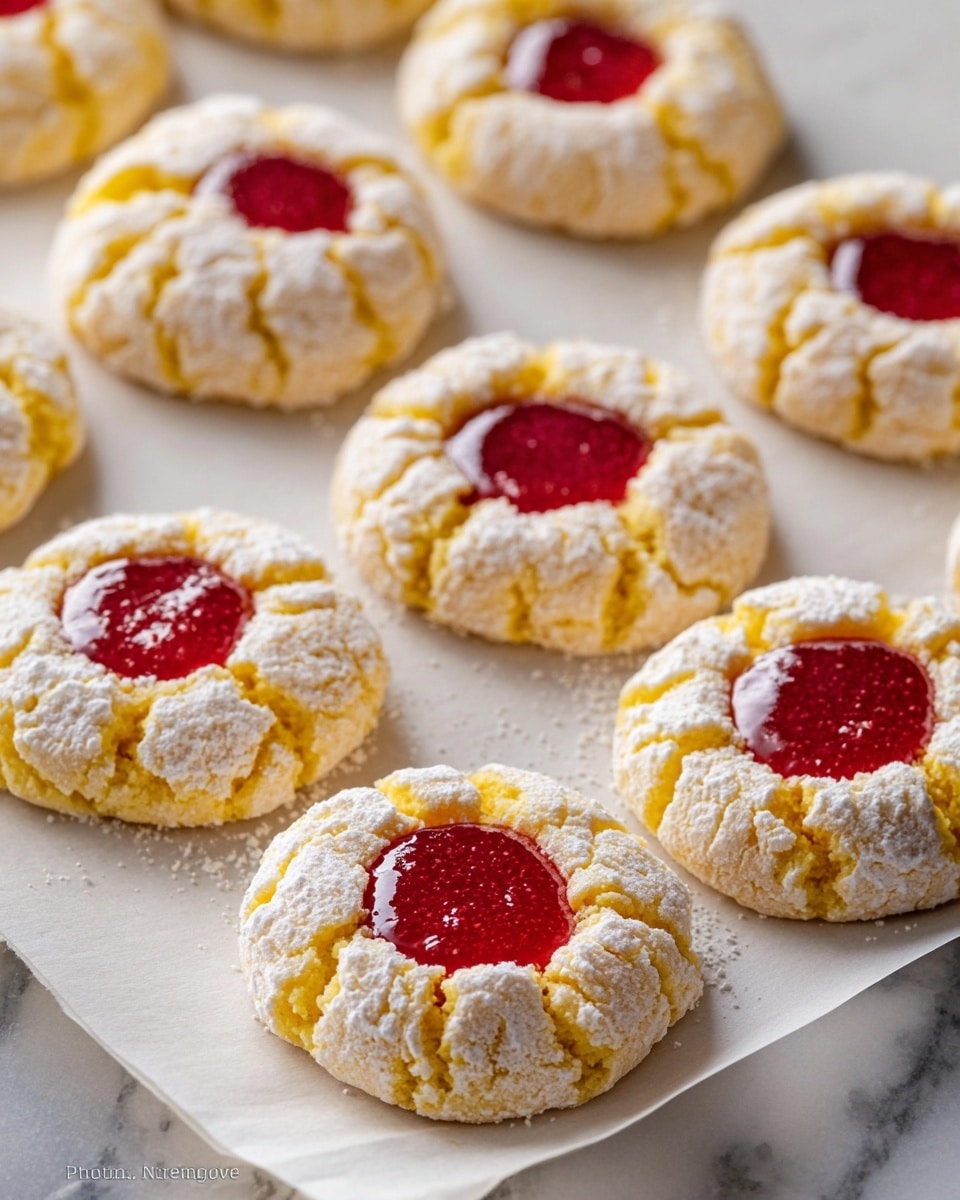 Raspberry Curd Lemon Cookies (Gluten Free) Recipe