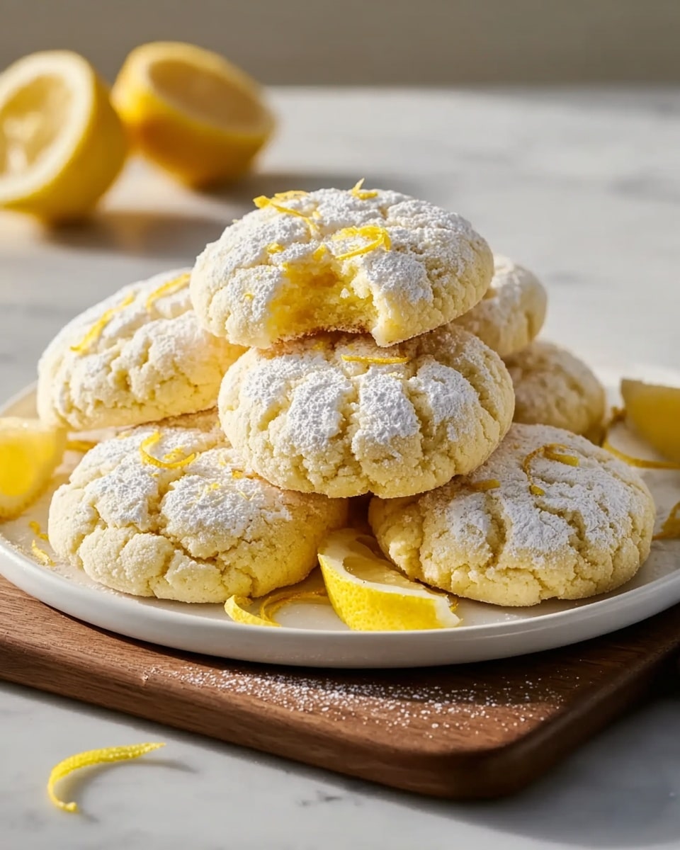 Lemon Crinkle Cookies Recipe