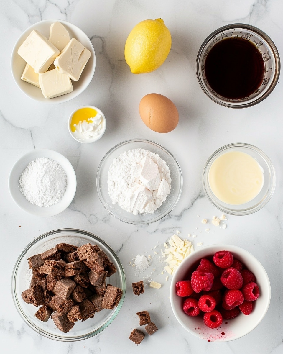 A single slice of creamy cheesecake on a white plate, showing distinct layers including a crumbly dark cookie crust, a thick smooth cheesecake filling with swirls of raspberry jam inside, topped with a layer of white cream and fresh bright red raspberries, garnished with delicate shavings of white chocolate, photographed close-up at an angle that reveals the interior textures and layers, set on white marble surface under natural light, styled like a food blog serving ready to enjoy, photo taken with an iphone --ar 4:5 --v 7
