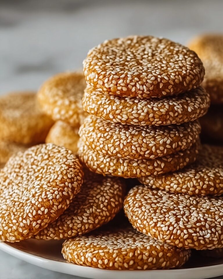 Irresistibly Chewy Sesame Honey Cookies Recipe
