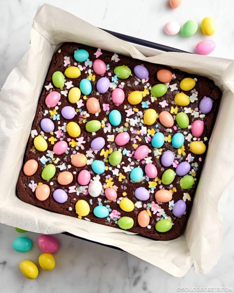 Easter Mini Eggs and Rainbow Marshmallow Fudge Recipe