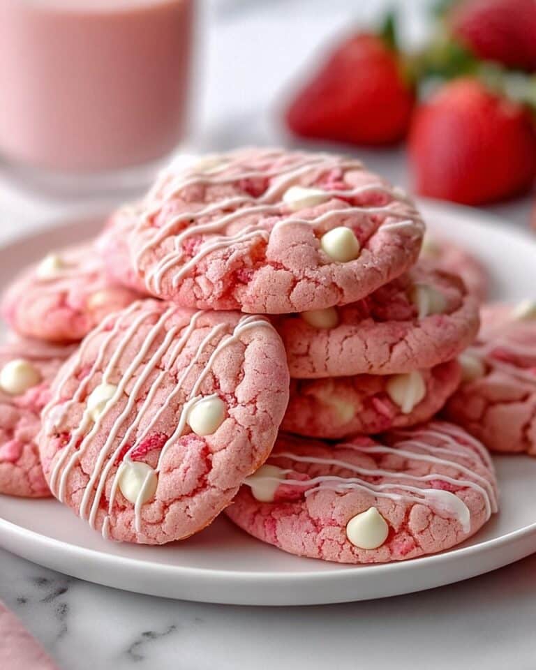 Strawberry Milkshake Cookies Recipe
