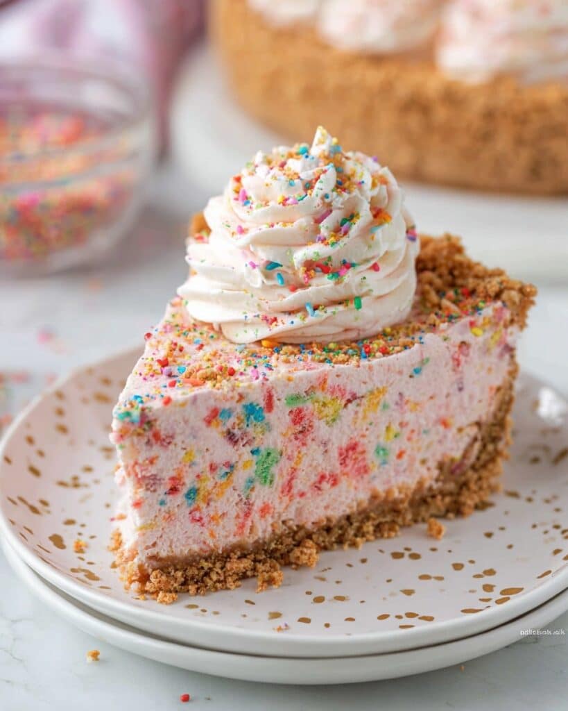 No-Bake Fruity Pebbles Cheesecake Recipe
