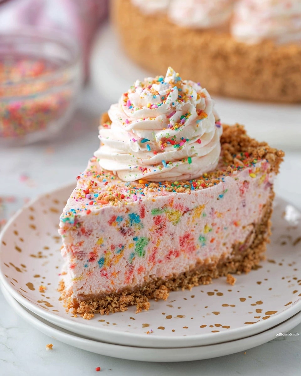 No-Bake Fruity Pebbles Cheesecake Recipe