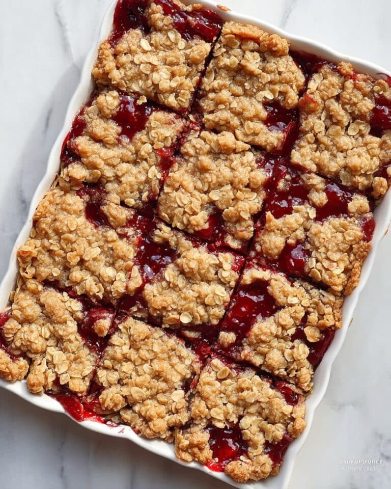 Jam Filled Oatmeal Bars Recipe