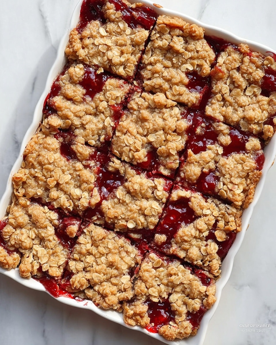 Jam Filled Oatmeal Bars Recipe