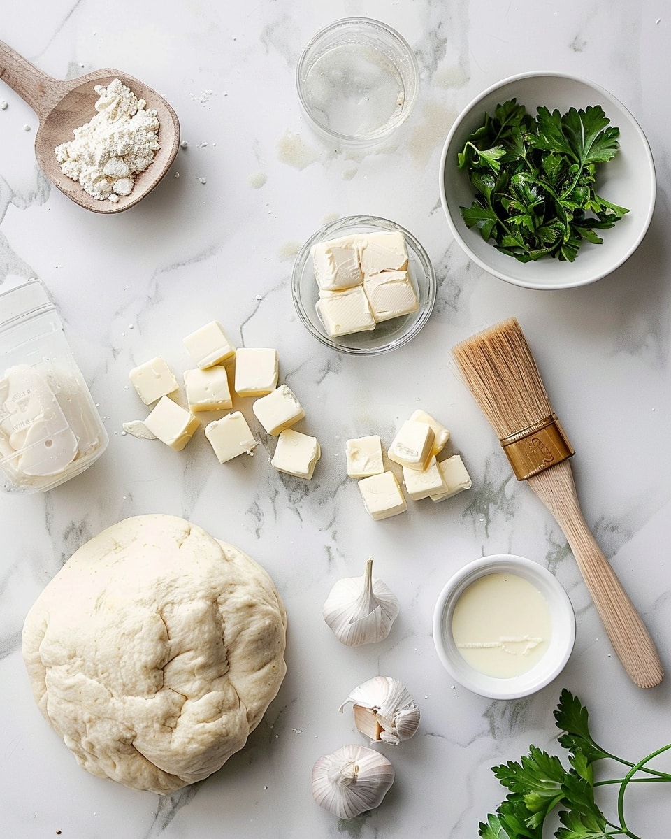 Single white plate presenting one freshly baked garlic cheese ball, pulled apart to reveal soft, airy dough and stretchy melted cheese intertwined with finely chopped herbs, topped with golden-brown toasted cheese and sprinkled with fresh parsley, close-up angled shot highlighting the texture and gooey interior, natural light illuminating the dish, set on a white marble surface, intimate plated serving photo taken with an iphone --ar 4:5 --v 7