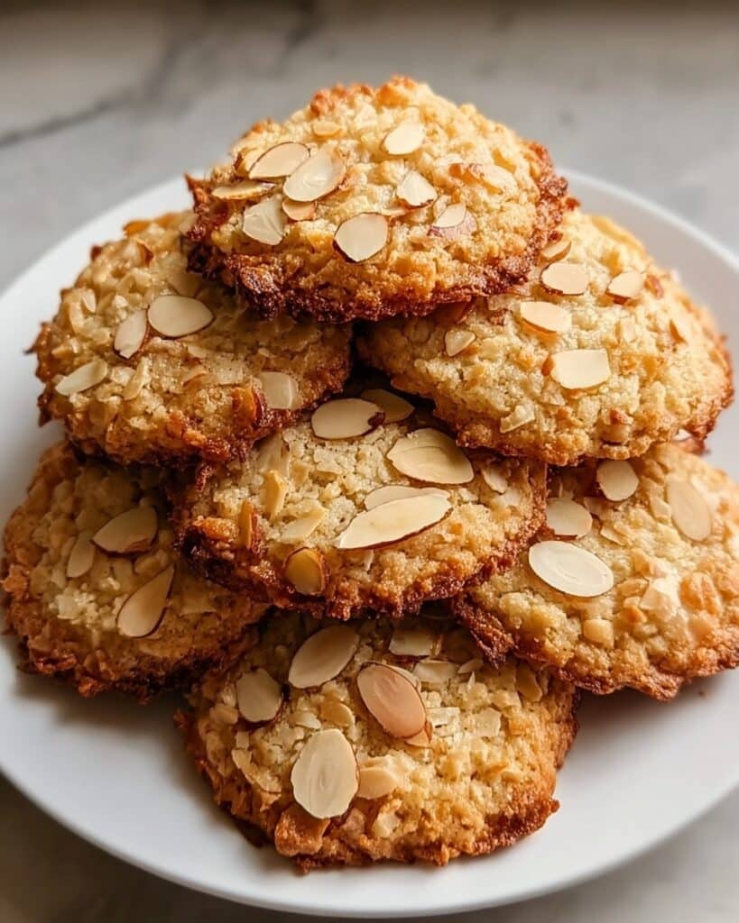 Crispy Coconut Almond Cookies Recipe