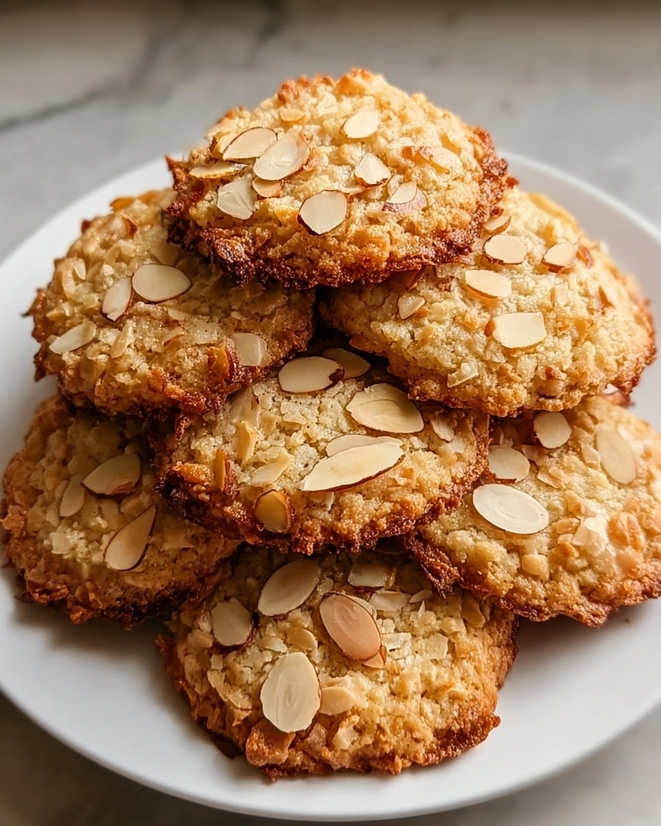 Crispy Coconut Almond Cookies Recipe