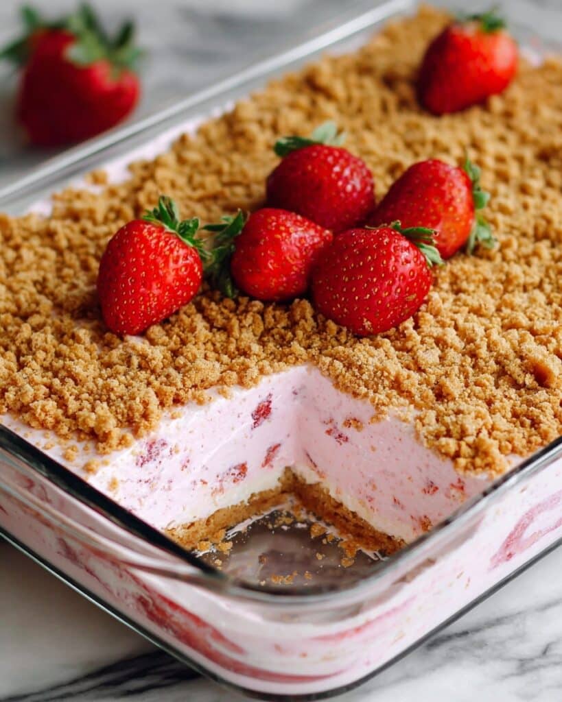 Easy Frozen Strawberry Dessert Recipe