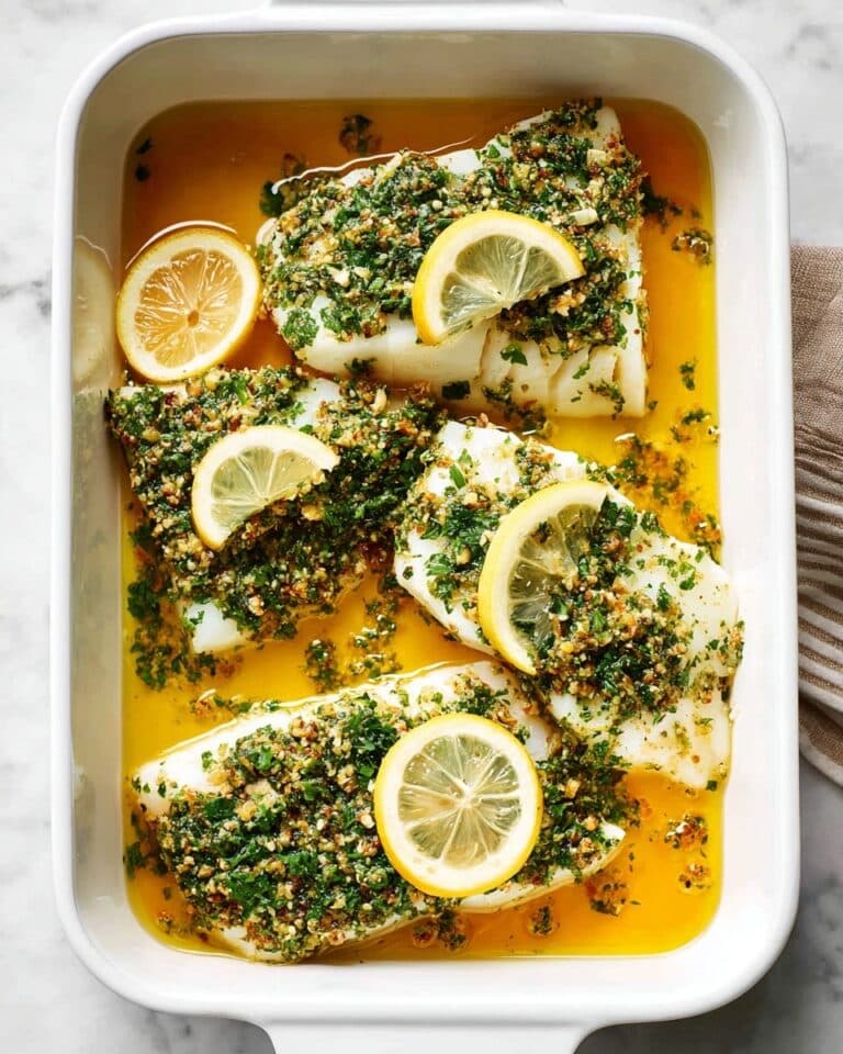 Garlic Herb Baked Cod Recipe