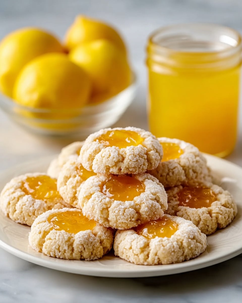 Homemade Lemon Curd Thumbprint Cookies Recipe