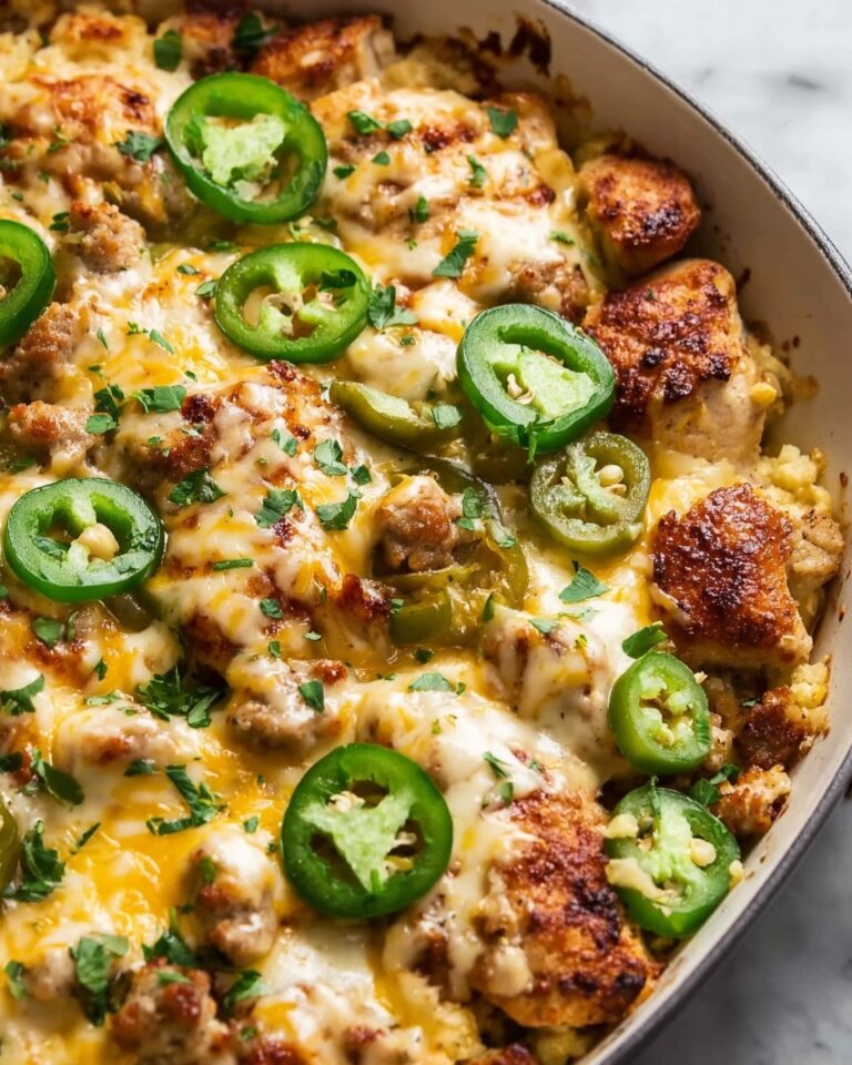 One Pan Cheesy Jalapeño Chicken Recipe