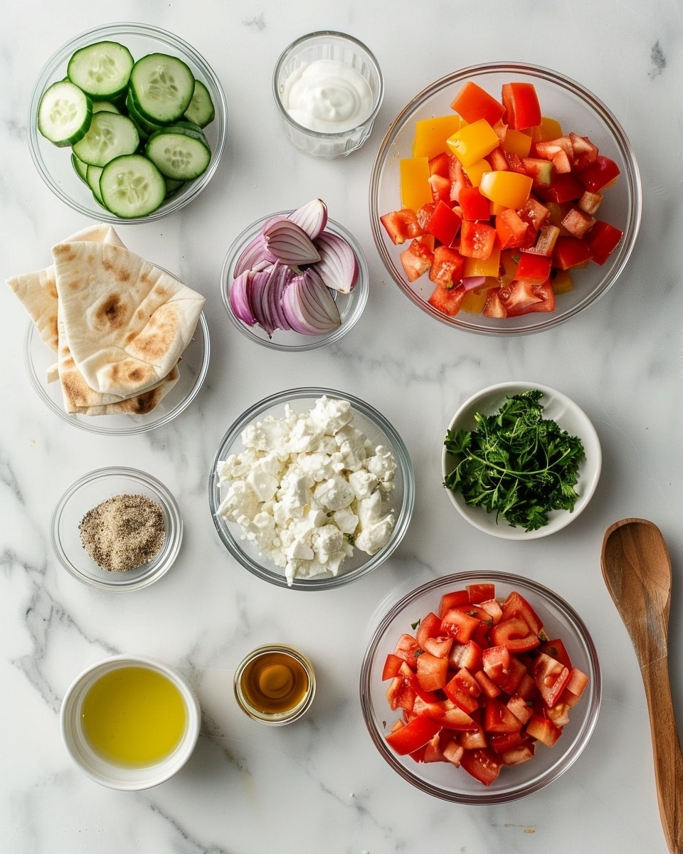 Single white plate with one stuffed pita wrap filled generously with grilled, seasoned chicken slices, fresh diced tomatoes, cucumbers, and herbs, topped with creamy white tzatziki sauce dripping slightly to reveal tender interior textures, close-up angled shot emphasizing the warm, charred spots on the fluffy pita bread and vibrant colors of the fresh ingredients, natural lighting highlighting freshness, placed on white marble surface, styled intimate plated serving photo taken with an iphone --ar 4:5 --v 7