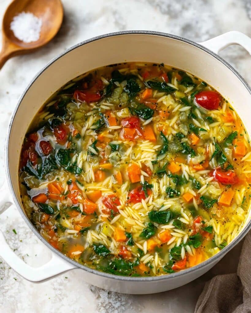Mediterranean Orzo Soup Recipe