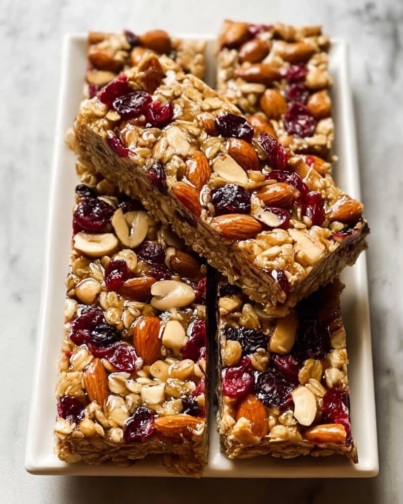 Cranberry Nut Granola Bars Recipe