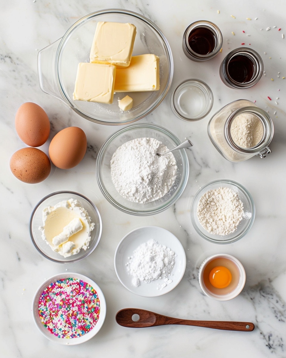 Single white plate featuring one decorated sugar cookie cup filled with vibrant pink frosting piped in a swirl pattern, topped with colorful round and rod sprinkles, close-up angled view highlighting the thick crumbly cookie base and the creamy textured frosting interior, a gentle bite revealing the soft cookie texture inside, scattered sprinkles around the plate on a white marble surface, natural lighting enhancing pastel colors, styled like a food blog individual serving photo taken with an iphone --ar 4:5 --v 7