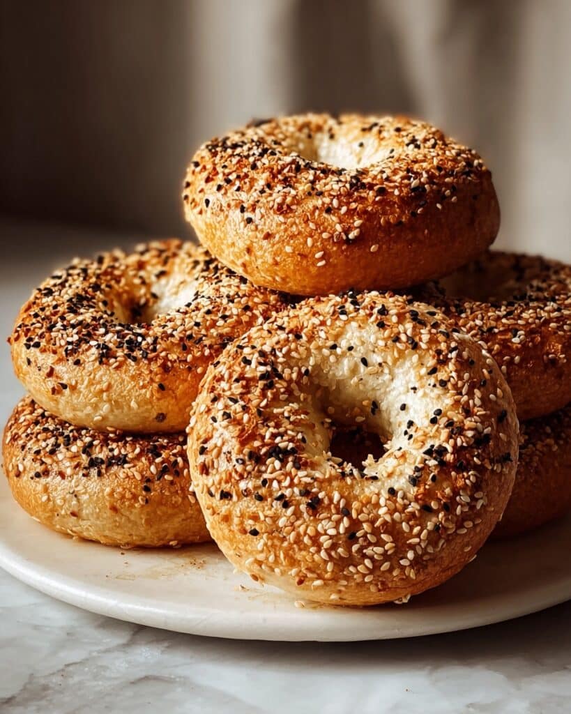 Fluffy Cottage Cheese Almond Flour Bagel Recipe
