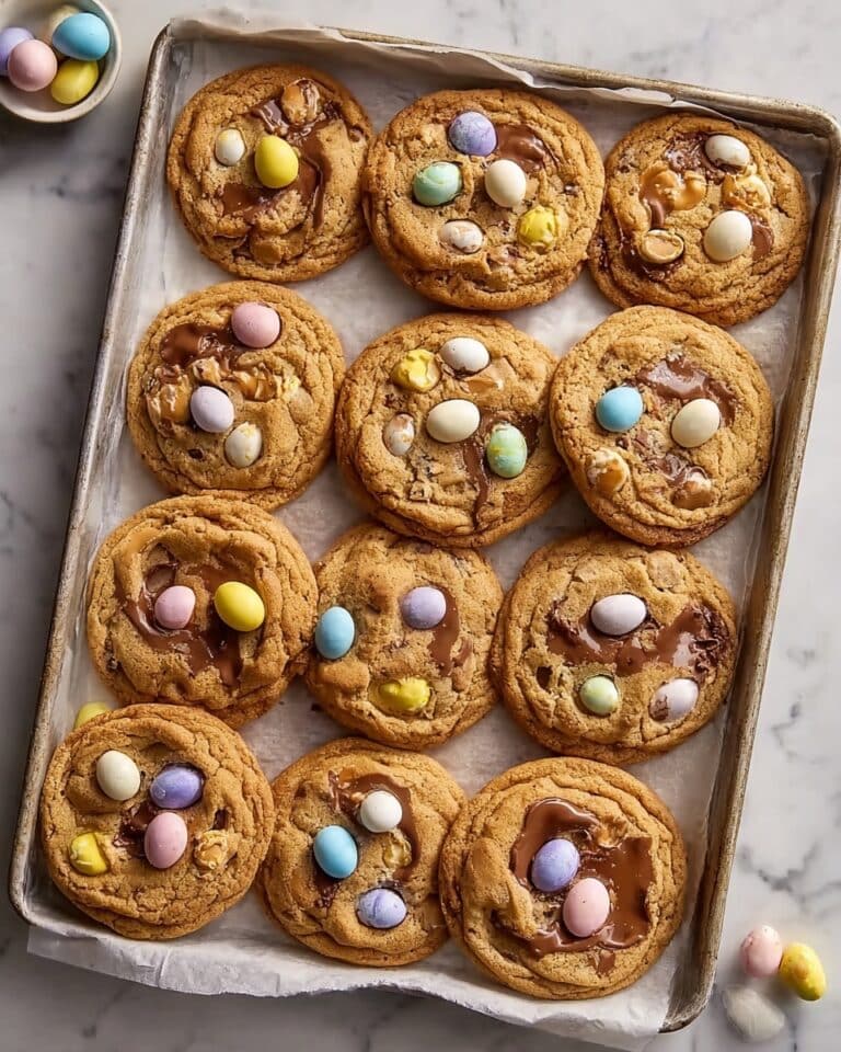 Soft Cadbury Egg Cookies with Brown Butter Recipe