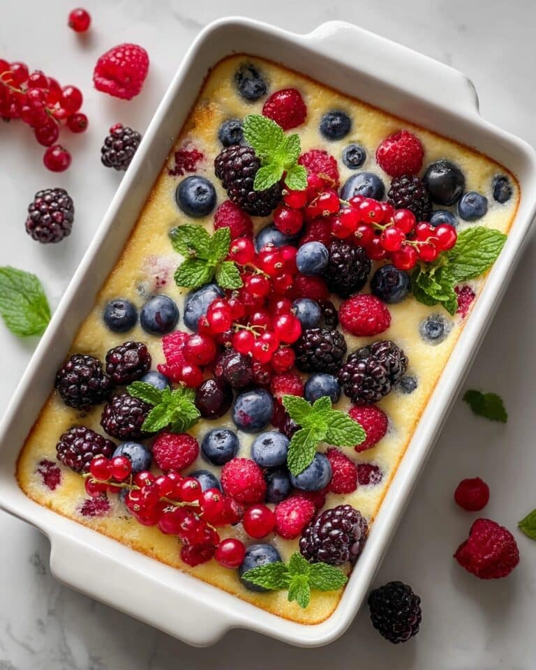 High Protein Triple Berry Bake Recipe