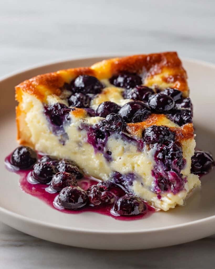 Blueberry Cottage Cheese Breakfast Bake Recipe