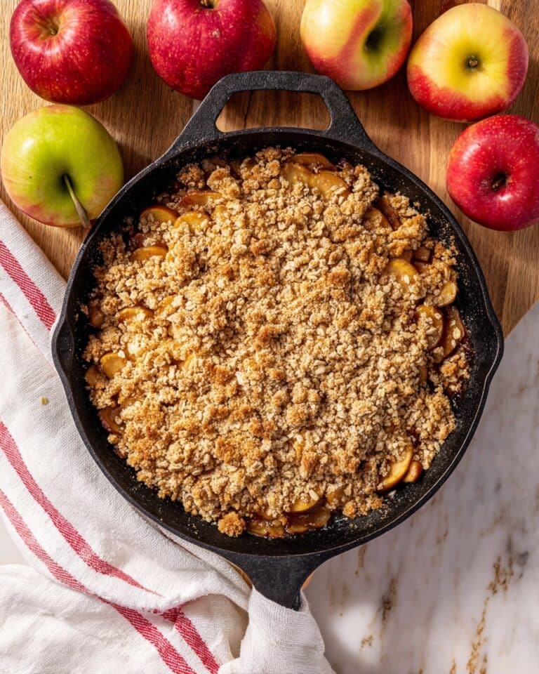 Cast Iron Skillet Apple Crisp Recipe