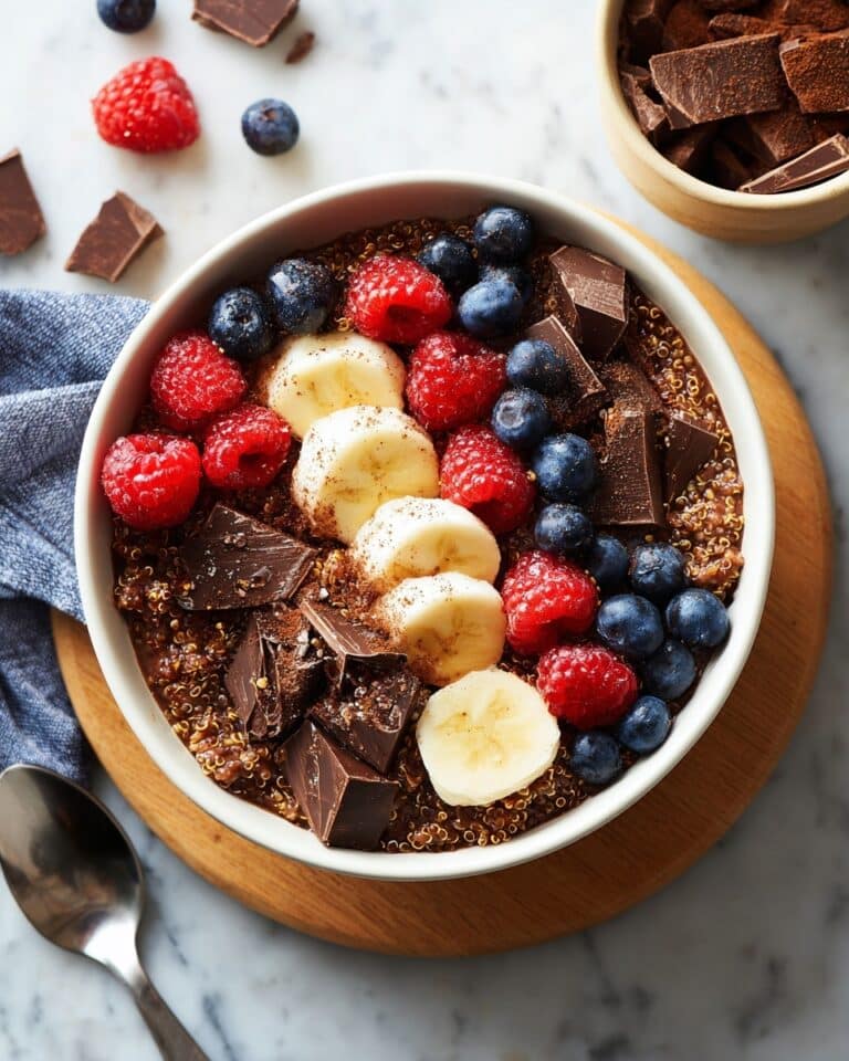 Dark Chocolate Quinoa Breakfast Bowl Recipe