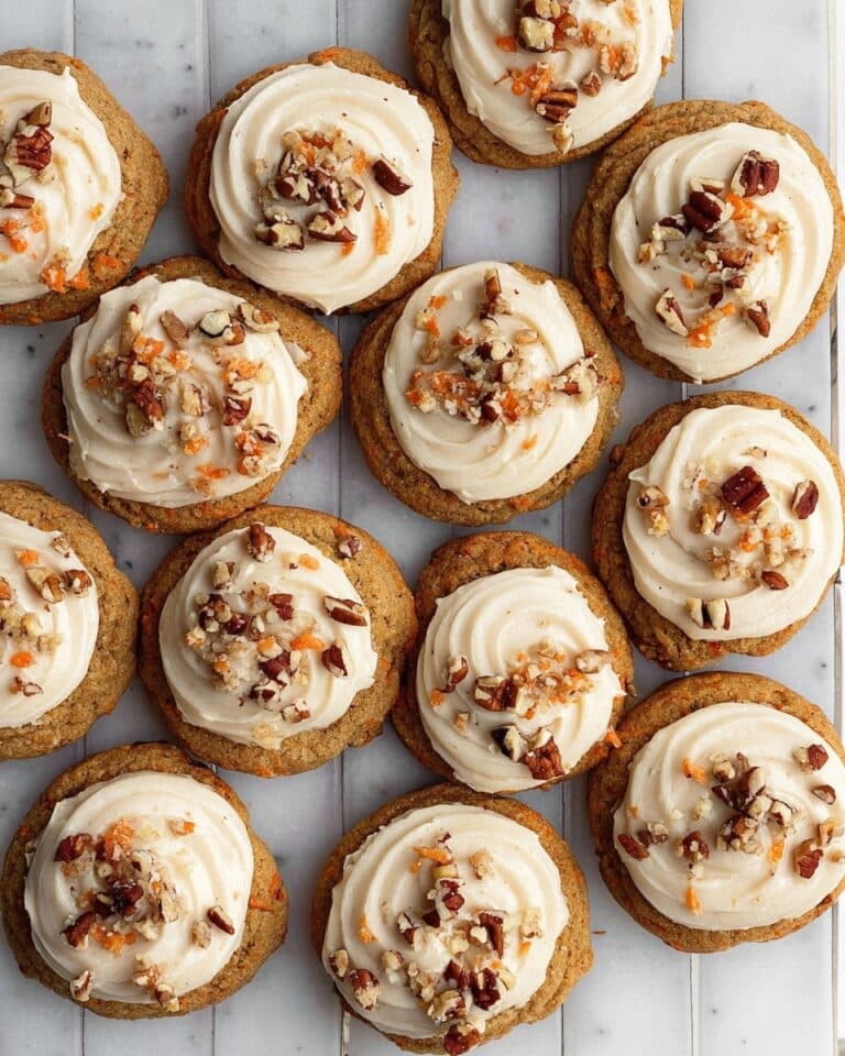 Carrot Cake Cookies with Brown Butter Cream Cheese Icing Recipe