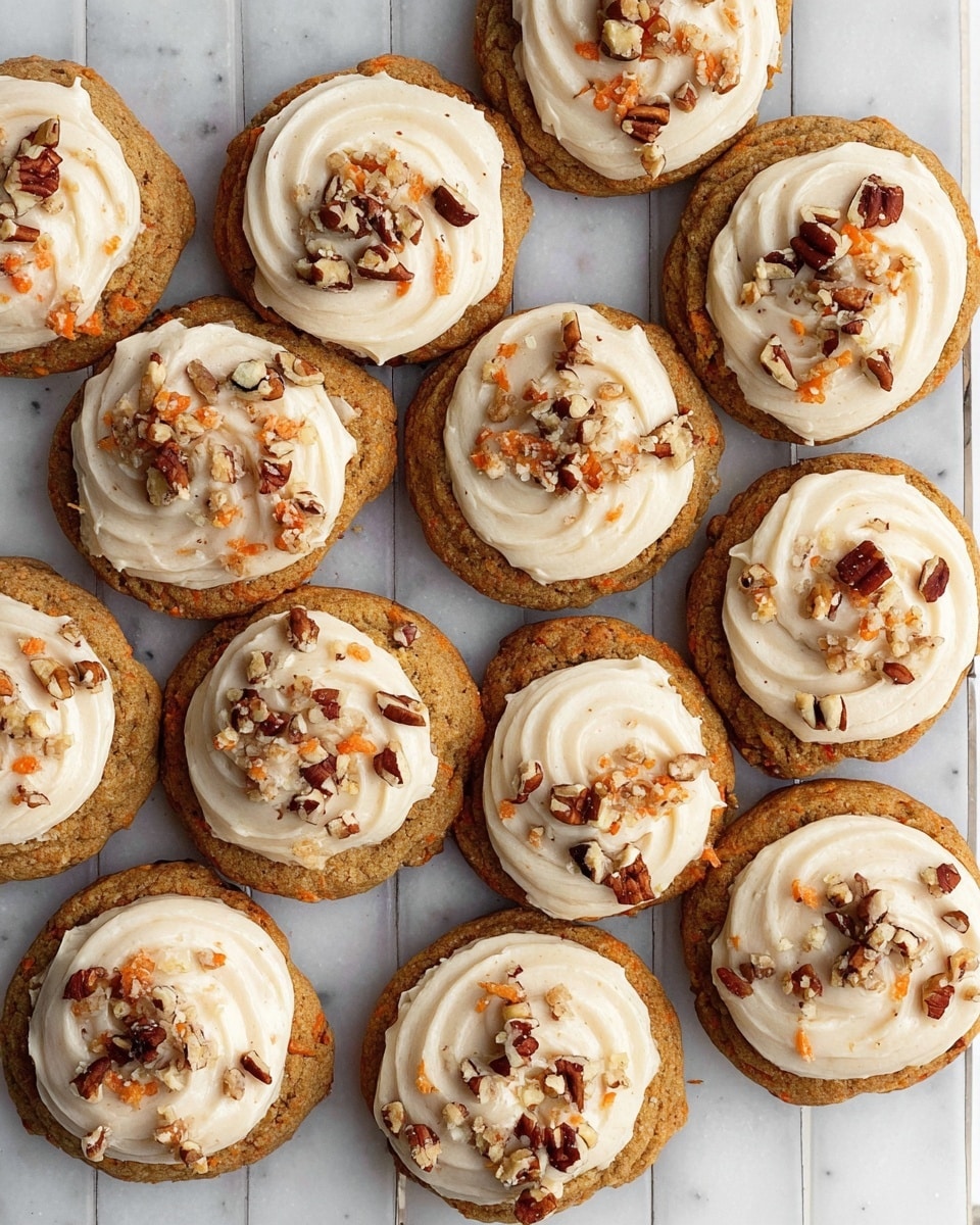 Carrot Cake Cookies with Brown Butter Cream Cheese Icing Recipe