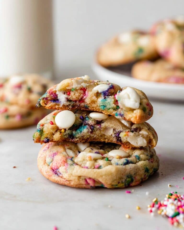 Cake Batter Chocolate Chip Cookies Recipe