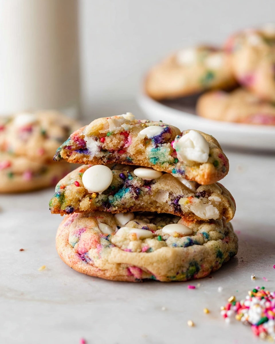 Cake Batter Chocolate Chip Cookies Recipe