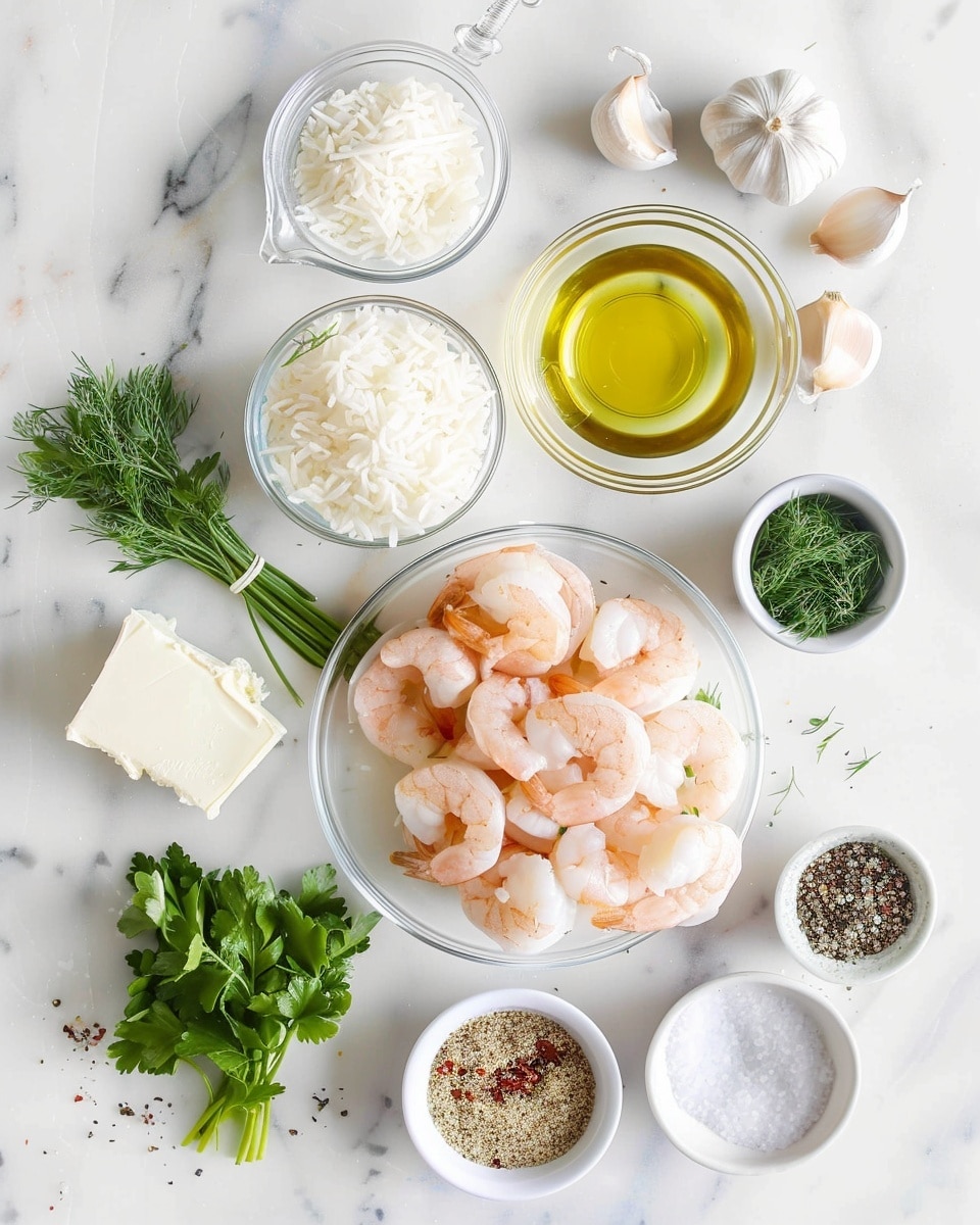 Single white bowl with a plated serving of creamy garlic shrimp nestled beside a portion of fluffy white rice garnished with finely chopped parsley, close-up shot emphasizing the succulent, slightly charred shrimp coated in a rich, velvety garlic herb sauce, visible herbs and spices adding vibrant contrast, steam gently rising, presented on a white marble surface with natural lighting, intimate food blog style photo taken with an iphone --ar 4:5 --v 7