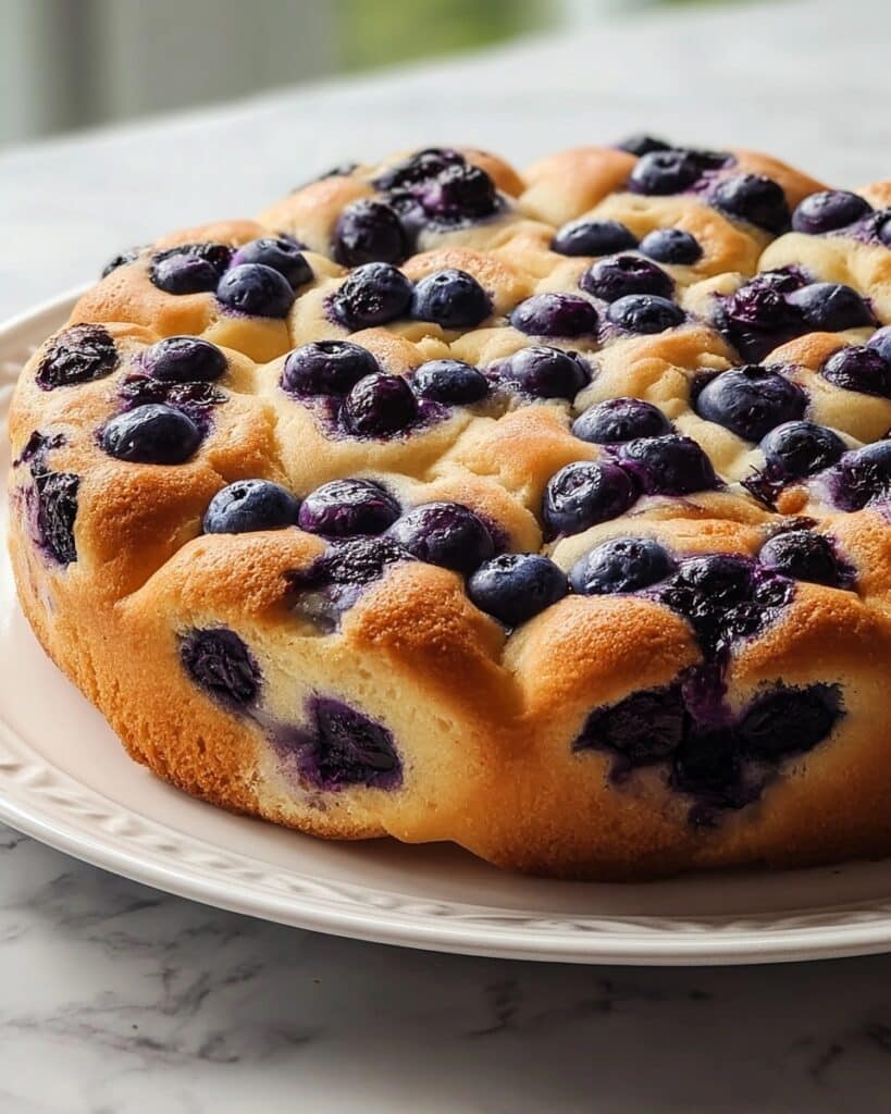 Fluffy Cottage Cheese Blueberry Cloud Bread Recipe