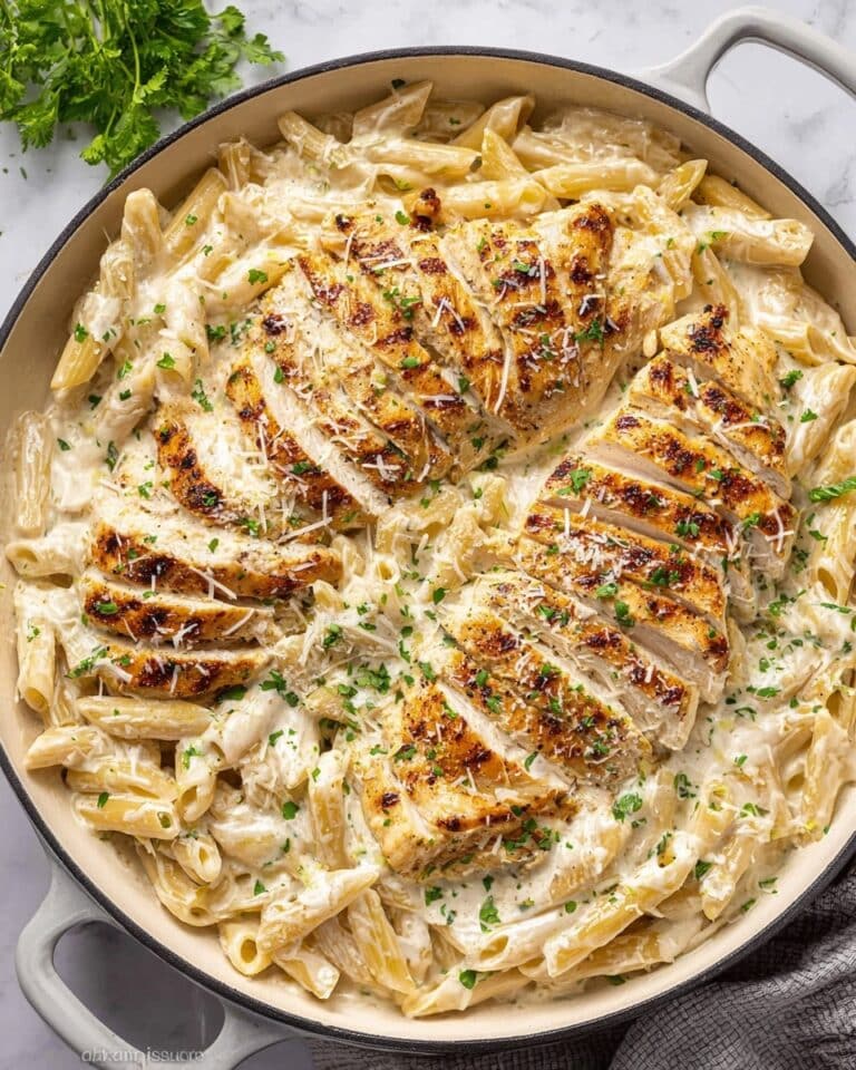 Garlic Parmesan Chicken Pasta Recipe