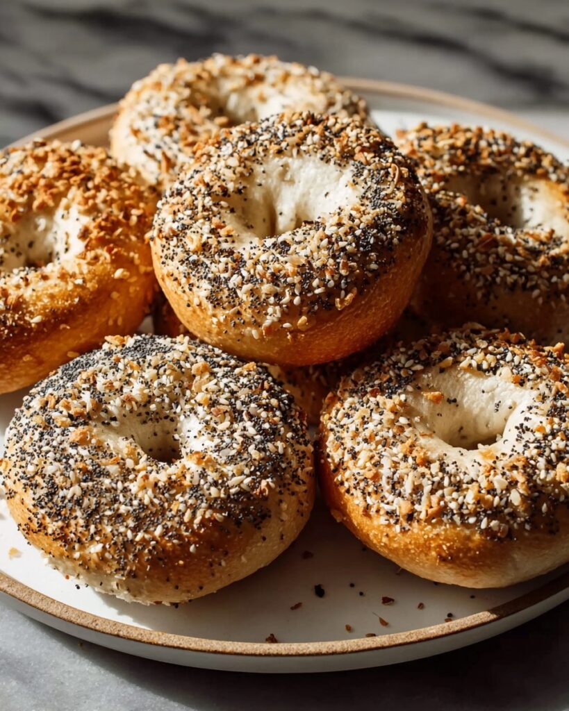 Overnight Sourdough Bagels Recipe