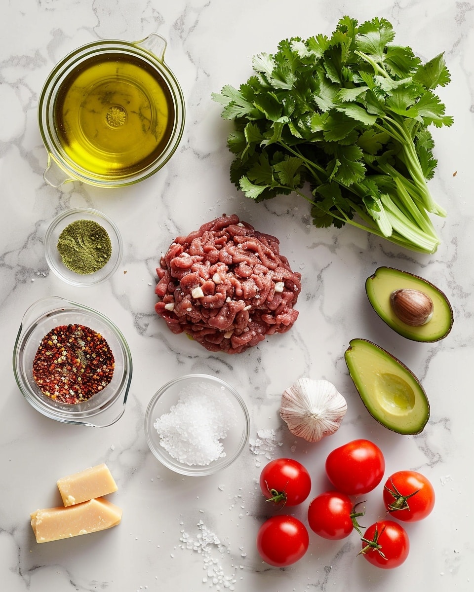 Single white plate featuring one neatly arranged lettuce wrap filled with savory cooked ground beef mixed with vibrant diced red, yellow, and green bell peppers, close-up shot highlighting the fresh crisp green lettuce leaves wrapping the juicy meat and colorful vegetable filling, natural lighting enhancing the textures and freshness, white marble background, intimate plated serving photo taken with an iphone --ar 4:5 --v 7