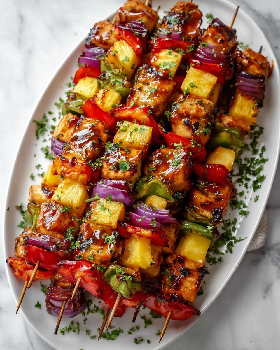 Homemade Hawaiian Chicken Kabobs Recipe