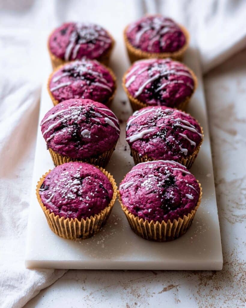 Hibiscus Muffins with Lemon Honey Glaze Recipe