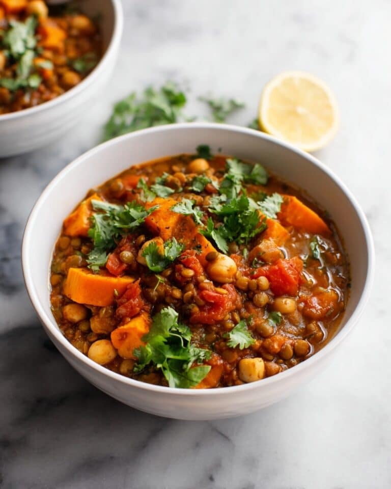 Sweet Potato Chickpea and Lentil Stew Recipe