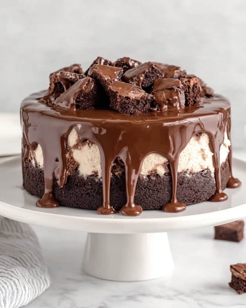 Delicious Brownie Ice Cream Cake Recipe