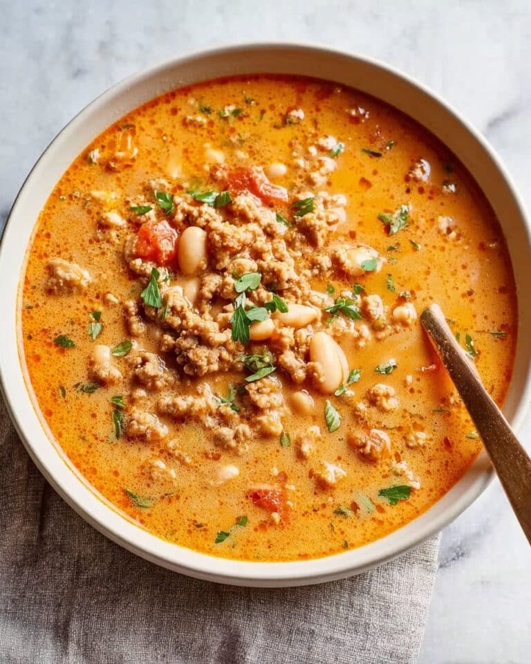 Creamy Cauliflower Ground Beef Soup Recipe