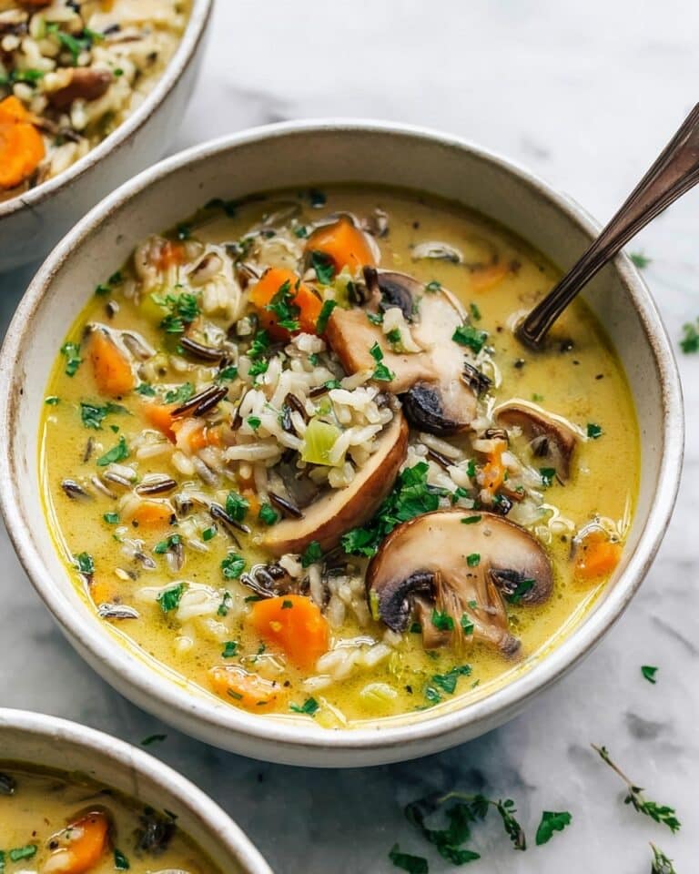 Creamy Mushroom Wild Rice Soup Recipe