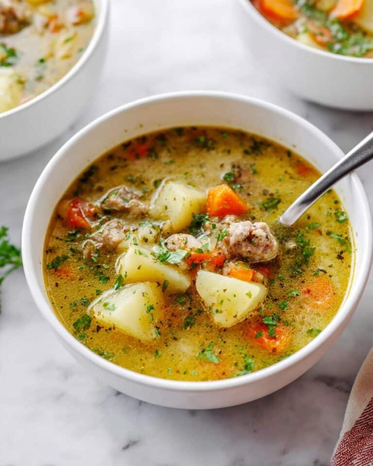 Caribbean-inspired Paleo Beef Soup with Sweet Potatoes and Cassava Dumplings Recipe