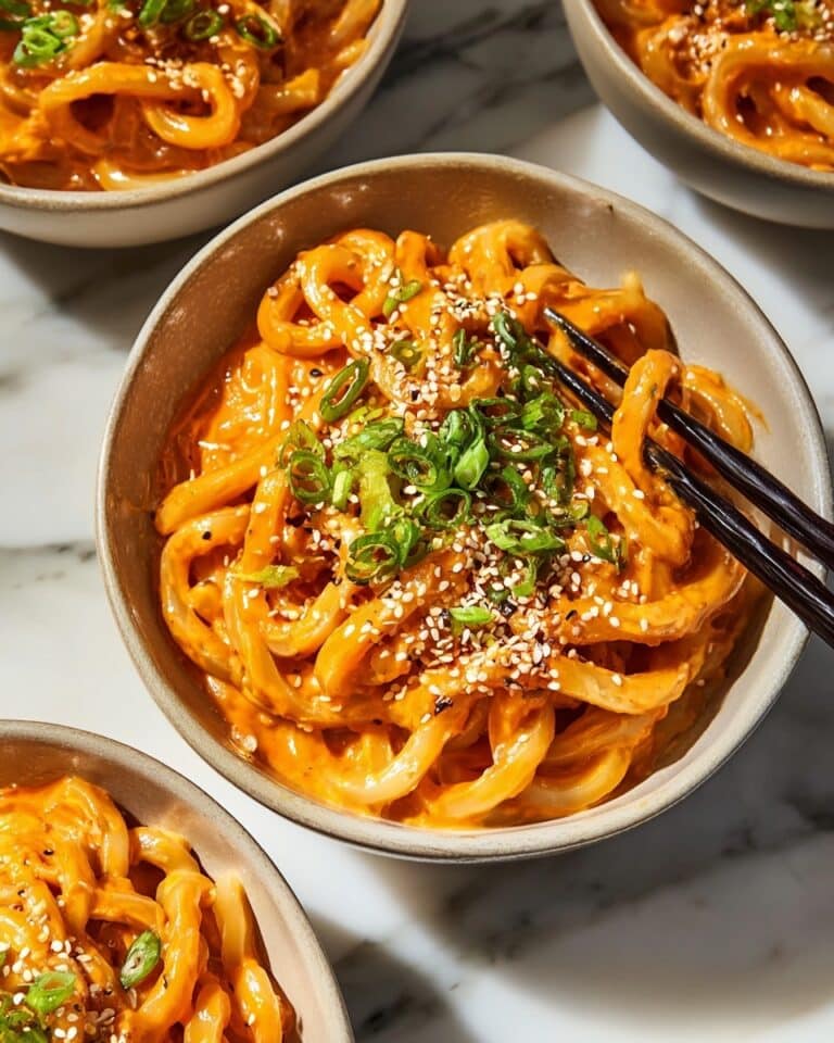 Creamy Gochujang Udon Noodles for a Spicy Comfort Feast Recipe
