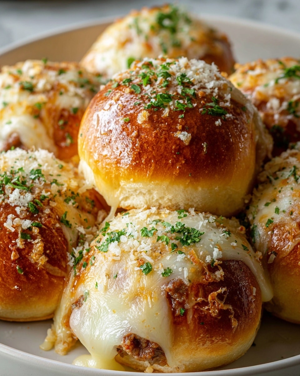 Easy Garlic Parmesan Cheeseburger Bombs Recipe