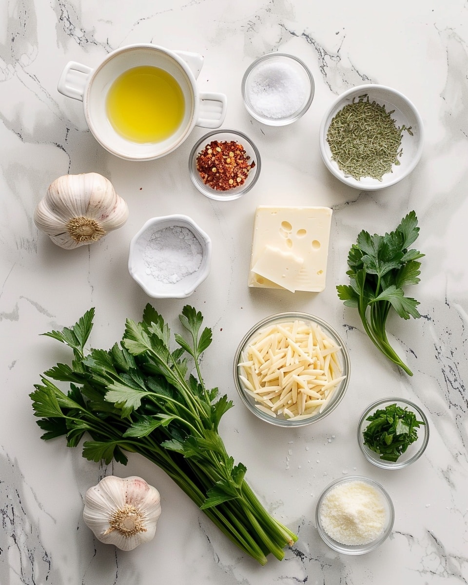 Single white bowl filled with a creamy, luscious portion of orzo pasta in rich cheese sauce, close-up angle capturing the tender orzo grains coated in velvety sauce, garnished with fresh parsley flakes and a light sprinkle of red pepper flakes, placed on a white marble surface with natural lighting highlighting the smooth texture and vibrant herb accents, intimate plated serving photo taken with an iphone --ar 4:5 --v 7