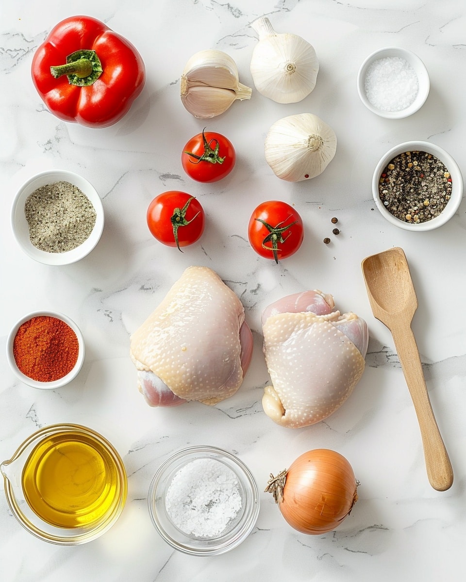 Single white plate featuring a plated serving of a tender, juicy meat portion smothered in rich, thick, vibrant red tomato sauce with visible herbs and spices, sitting next to a generous mound of fluffy cauliflower rice with a delicate texture, close-up angled shot showcasing the glossy sauce coating the meat and the grainy detail of the cauliflower rice, all placed on a pristine white marble surface under natural lighting, styled as an intimate food blog presentation photo taken with an iphone --ar 4:5 --v 7