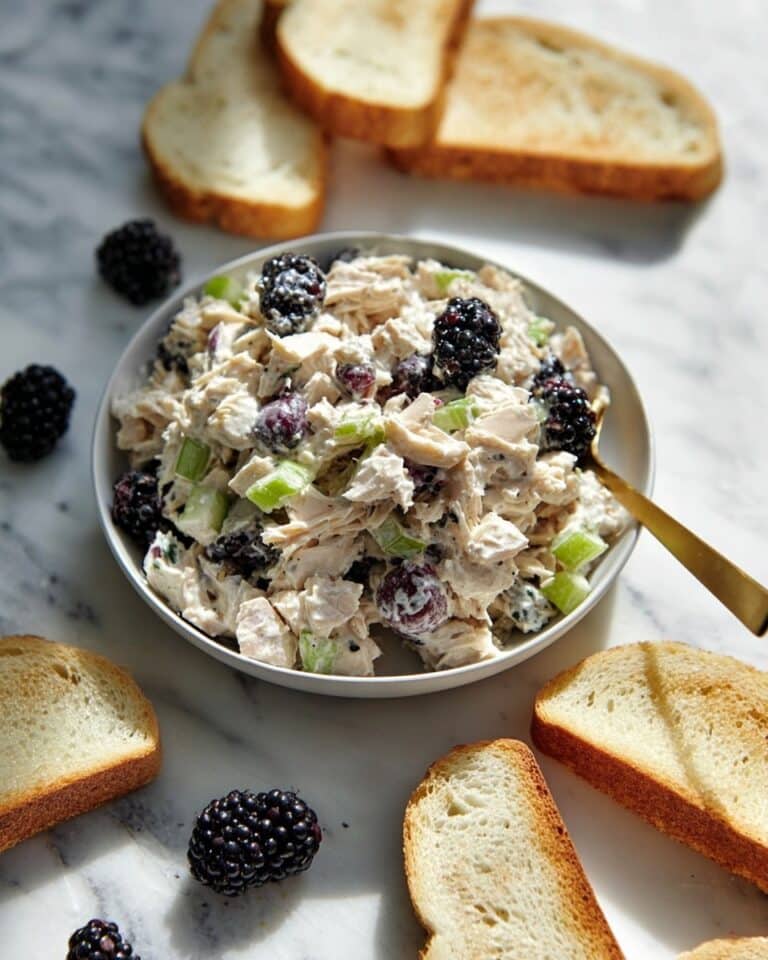 Low Carb Blackberry Cottage Cheese Chicken Salad Recipe