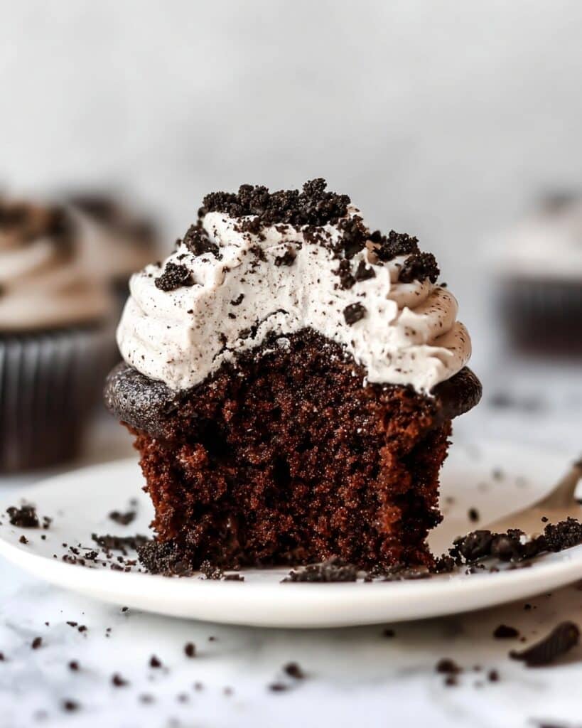 Chocolate Cupcakes with Oreo Buttercream Recipe