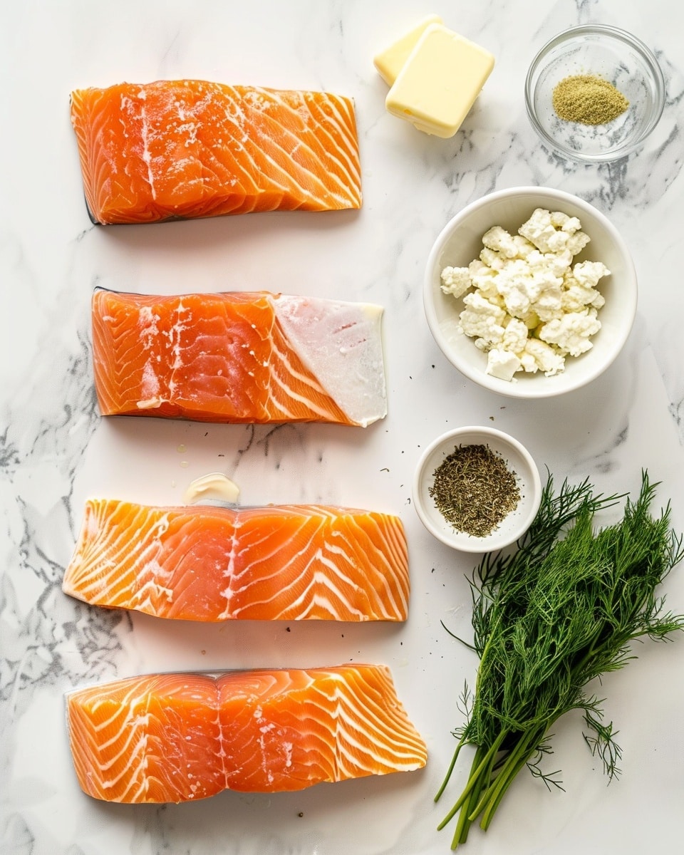 A single white plate with one perfectly seared salmon fillet portion, topped generously with a creamy dill sauce that drapes the tender, flaky fish, showing the moist interior where the sauce seeps in, garnished with fresh dill sprigs, natural lighting highlighting the texture of the salmon’s crispy edges and the velvety sauce, placed on a white marble surface, intimate plated serving photo taken with an iphone --ar 4:5 --v 7